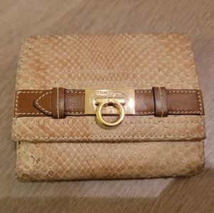 Ferragamo snakeskin small wallet